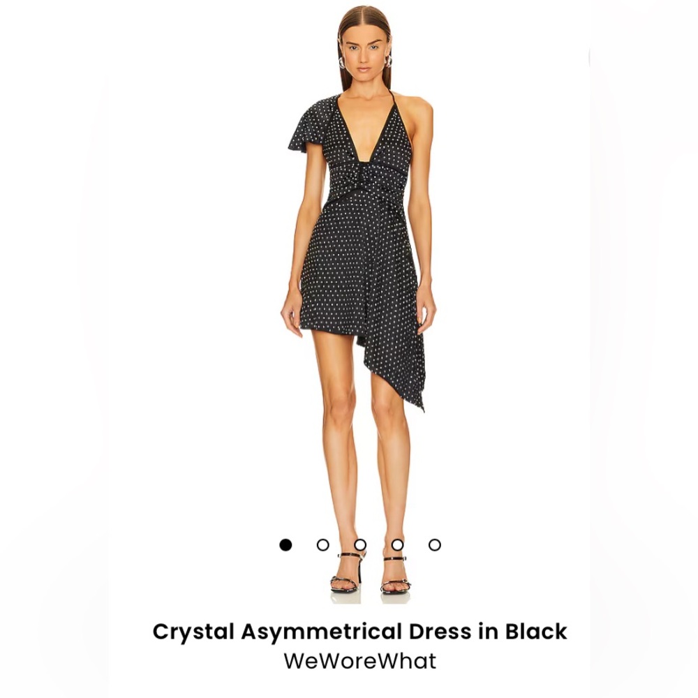 WeWoreWhat Crystal Asymmetrical Dress